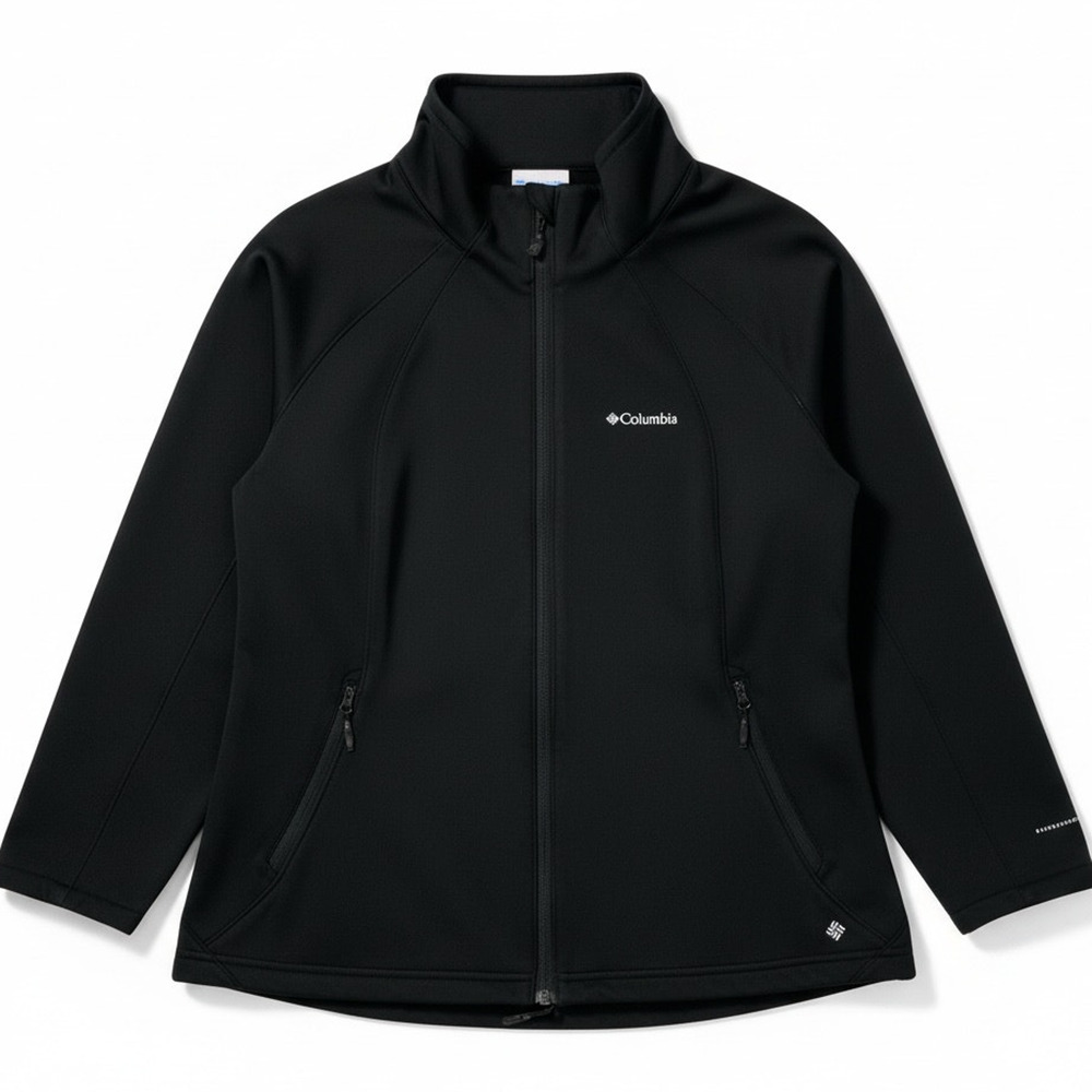 Columbia Jacket Womens XL Black Omni Heat Shield Insulated Lined Full Zip Soft